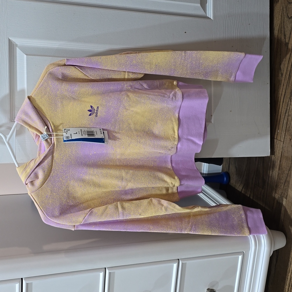 Adidas Girls Cropped Hoodie Size Large